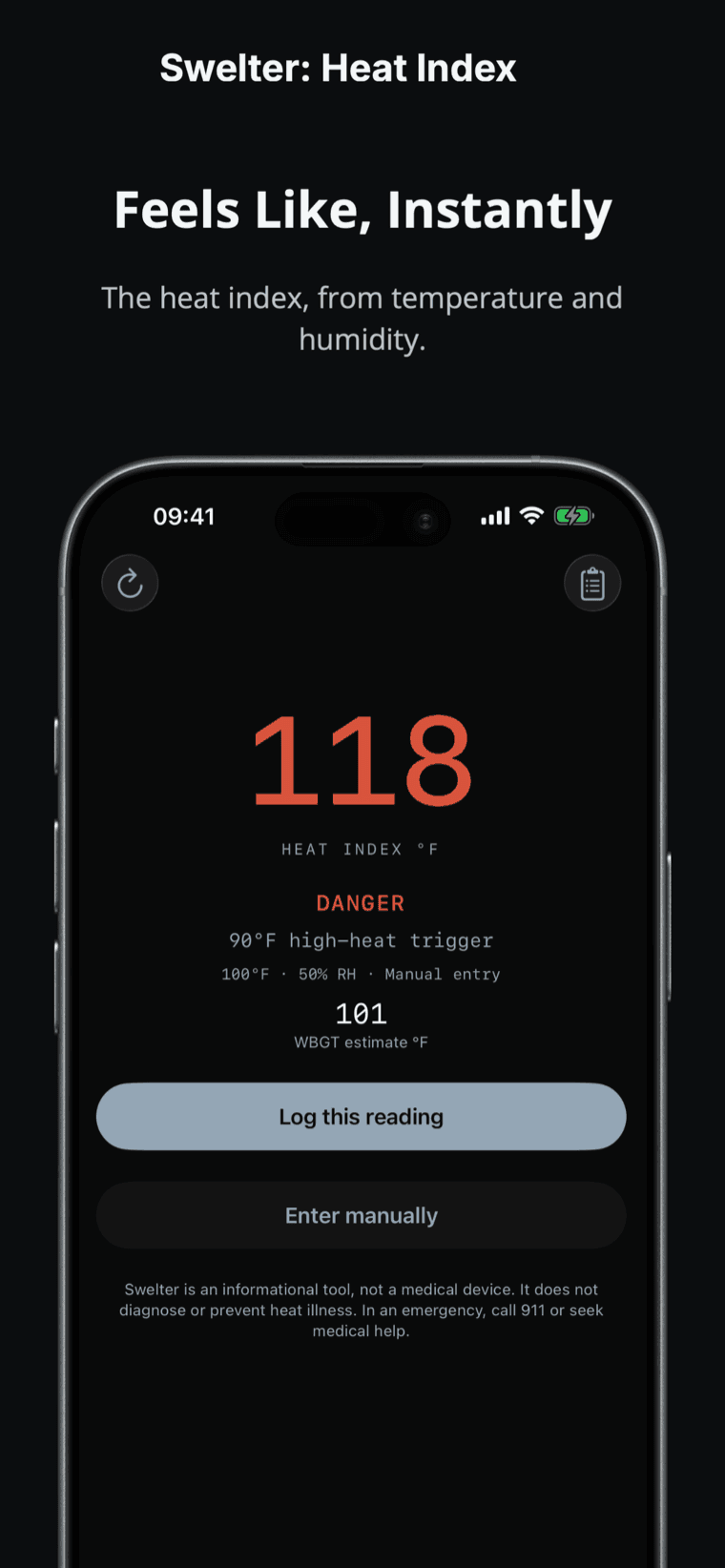 Swelter — lead screen